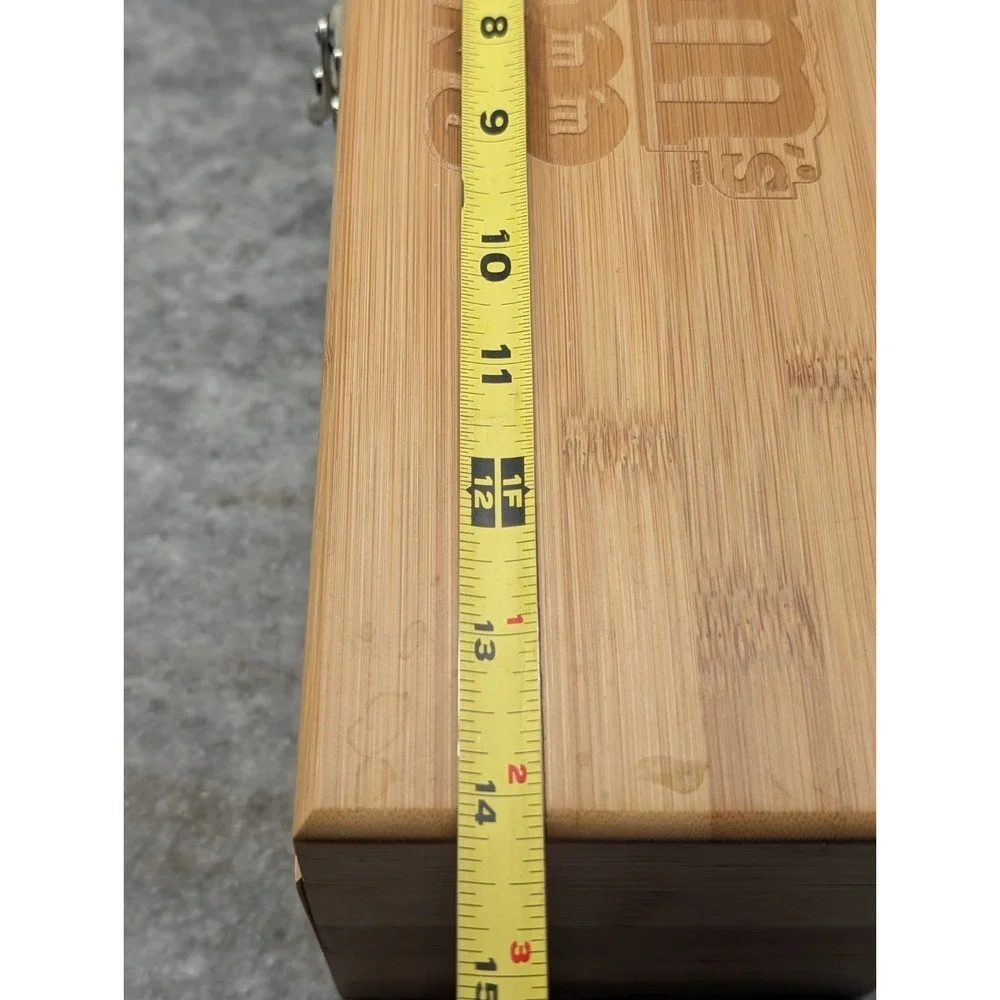M&M's Racing Engraved Wood Storage Box w/ Latch & Foam Insert 14x6x5